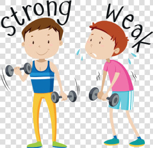 Strong Vs Weak  Life Vs Live   Strong And Weak  HD Png Download