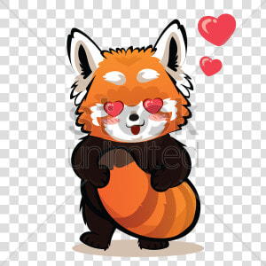 Cartoon illustration red Panda clip Fox   Red Panda Carton Png  Transparent Png