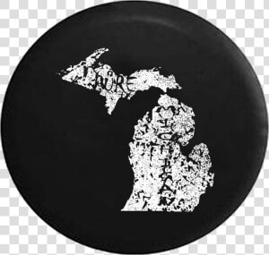 Pure Michigan State Pride Jeep Camper Spare Tire Cover   Circle  HD Png Download