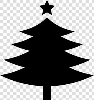 Christmas Tree With A Fivepointed Star On Top   Svg Christmas Tree Free  HD Png Download