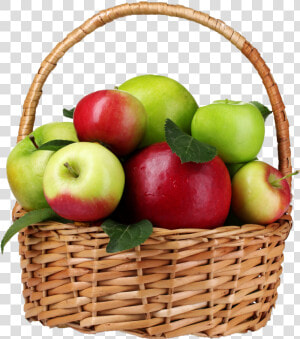 Basket Of Apples Png  Transparent Png