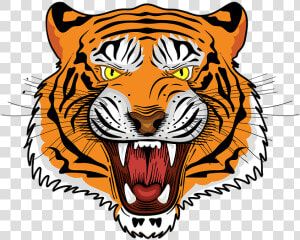 Tiger  Royal Bengal Tiger  Tiger Face  Angry Tiger   Tiger Logo  HD Png Download