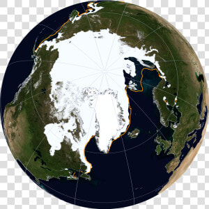 Transparent North Pole Png   Arctic Polar Ice Map  Png Download