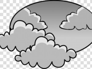 Clip Art Cloudy Day   Cloudy Weather Clipart Black And White  HD Png Download