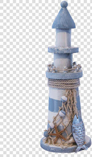 Farol  Decoração  Azul  Branco  Isolado  Rede  Shell   Lighthouse  HD Png Download