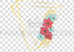 Triangulo Floral  HD Png Download