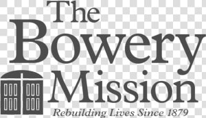 The Bowery Mission Logo   Parallel  HD Png Download