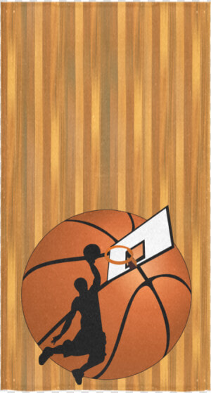 Slam Dunk Basketball Player Bath Towel 30 X56   Frame Basketball Certificate Border  HD Png Download