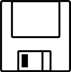 Old Floppy Disk Icon  HD Png Download