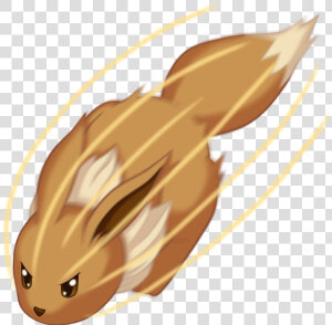 Transparent Eevee Png   Eevee Quick Attack  Png Download