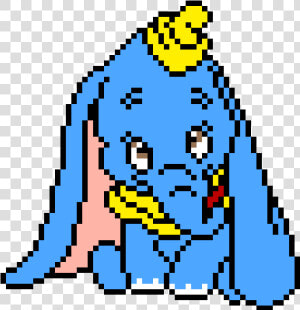 Pixel Art Disney Dumbo   Png Download   Dumbo Pixel Art  Transparent Png