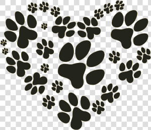 Paw Prints On Our Hearts Sticker   Png Download   Puppy Paws  Transparent Png