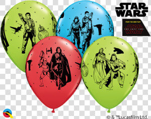 Star Wars The Last Jedi Balloon   Birthday Star Wars Transparent  HD Png Download