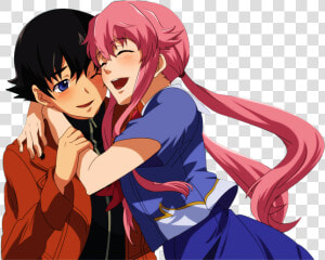 Mirai Nikki Yuno And Yuki  HD Png Download