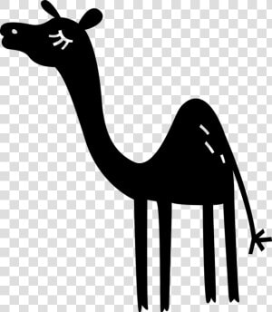 Vector Illustration Of Beast Of Burden Camel Dromedary   Giraffe  HD Png Download