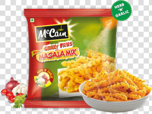 Mccain New Crazy Fries With Masala Mix   Types Of Mccain Fries  HD Png Download