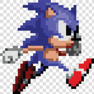 Sonic Running Png   8 Bit Sonic Running  Transparent Png