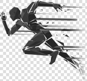 Track Runner Finish Line Silhouette   Athlete Png  Transparent Png