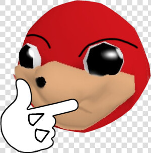 Nose Red Face Nose Facial Expression Cartoon Head Smile   Ugandan Knuckles Discord Emote  HD Png Download