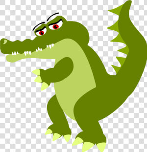 Crocodile Cartoon Big Image   Sad Alligator Clip Art  HD Png Download