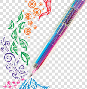 Designs Using Colored Pens  HD Png Download