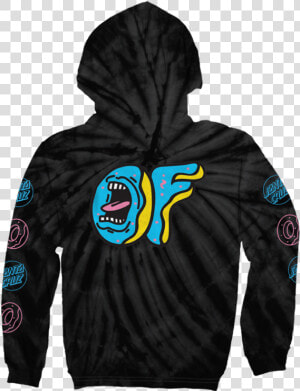 Santa Cruz screaming Of Logo Tie Dye Hoodie Odd Future   Santa Cruz X Odd Future  HD Png Download