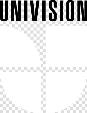 Univision Logo Black And White   Univision White Logo  HD Png Download