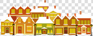 Cartoon House Christmas   Christmas House Background Clipart  HD Png Download