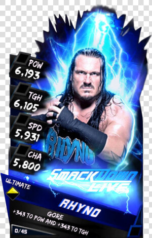 Transparent Rhyno Png   Wwe Supercard Ultimate Cards  Png Download