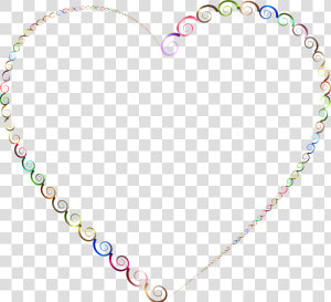 Chromatic Spirals Heart 2 No Background Clip Arts   Heart  HD Png Download