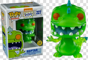 Reptar Glow In The Dark Us Exclusive Pop Vinyl Figure   Reptar Glow In The Dark Pop  HD Png Download