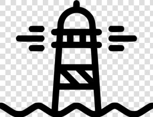 Lighthouse   Png Black And White Lighthouse  Transparent Png