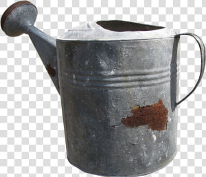 Vintage Galvanized Watering Can  HD Png Download