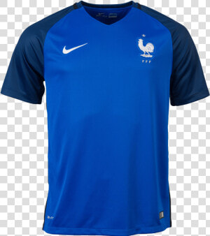 France 2016 Mens Home Jersey   Blue T Shirt Transparent Background  HD Png Download