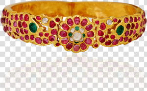 Gemstone Studded Ethnic Bangle   Bangle  HD Png Download