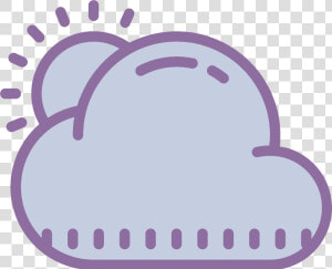 Cloudy Clipart Sun Behind Cloud   Icon  HD Png Download