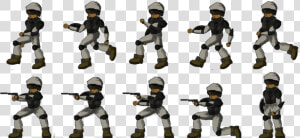 Soldier Sheet Large   2d Soldier Sprite Sheet  HD Png Download