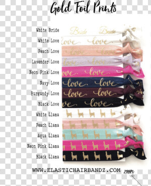 Bachelorette Hair Tie Party Favors   Calligraphy  HD Png Download