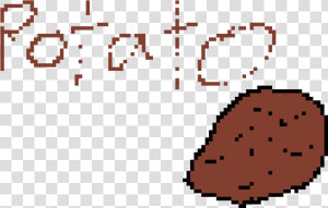 Potatoes Are Yummy   Pixel Art Gradient  HD Png Download