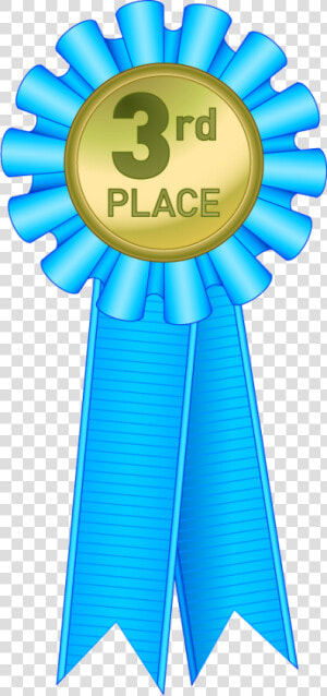 Transparent Third Place Clipart   Blue Second Place Ribbon  HD Png Download