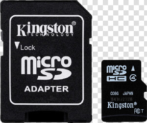 Kingston 8gb High Capacity Micro Sd Card With Sd Adapter   Memory Card 64gb Price In Pakistan  HD Png Download