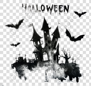 Halloween Castle Clipart   Castle Halloween Art Png  Transparent Png