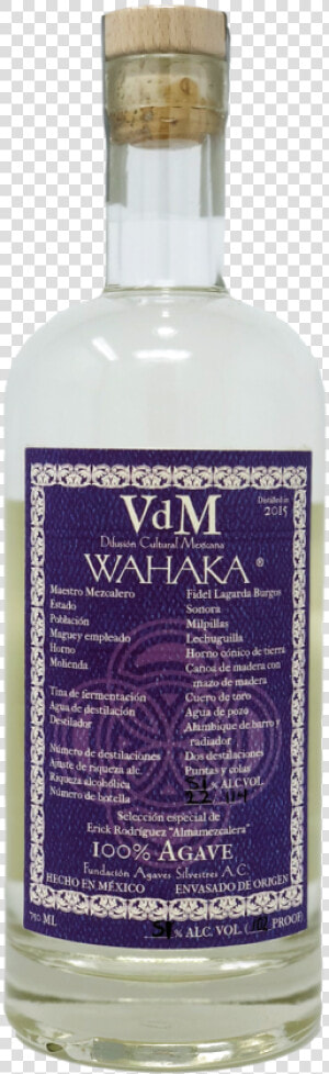 Wahaka Vdm Sonora Lechuguilla   Glass Bottle  HD Png Download