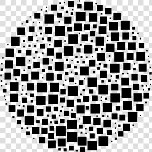 This Png File Is About Abstract   Shapes   Square     Black And White 3d Dots  Transparent Png