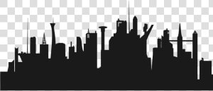 Clip Art Cities   City Skyline Silhouette Png  Transparent Png