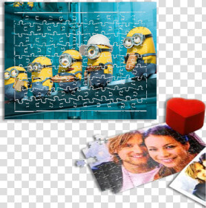 Minion Puzzle Dikdörtgen Puzzle Minion Puzzle   Minions Lunch On A Skyscraper  HD Png Download