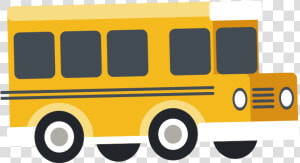 Cartoon School Bus   Cartoon School Bus Transparent  HD Png Download