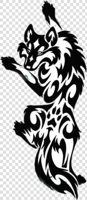  wolf  tattoo  daddy  daddybrad80  daddybrad   Tribal Wolf Tattoo Designs  HD Png Download