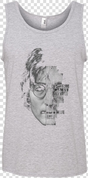 John Lennon 100  Ringspun Cotton Tank Top   Pawtriotic  HD Png Download