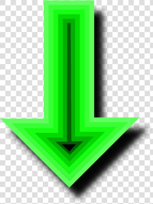 Arrow Pointing Down   Green Down Arrow Emoji  HD Png Download